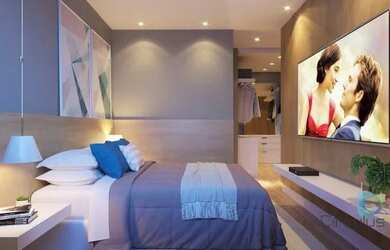 Imagem: O apartamento possui 2 Dormitórios, 2 Banheiros, 2 Vagas na