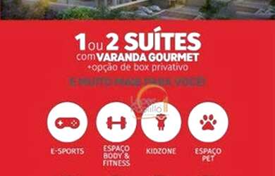 Imagem: O apartamento possui 2 Dormitórios, 2 Banheiros, 1 Vaga na