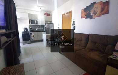 Imagem: O apartamento possui 1 Dormitório, 1 Banheiro, 1 Vaga na garagem