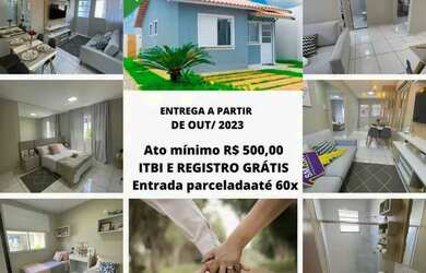 Imagem: A casa possui 2 Dormitórios, 1 Banheiro, 2 Vagas na garagem