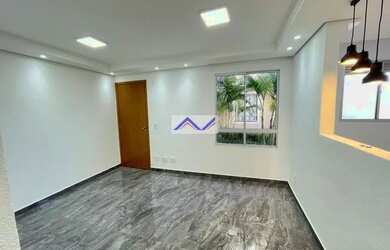 Imagem: O apartamento possui 2 Dormitórios, 1 Banheiro, 1 Vaga na garagem