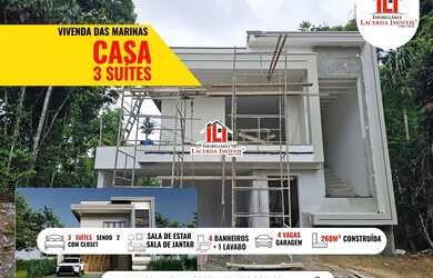 Imagem: A casa em condomínio possui 3 Dormitórios, 2 Banheiros, 4