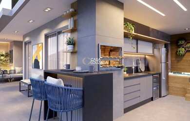 Imagem: O studio possui 1 Dormitório, 1 Banheiro, 1 Vaga na garagem