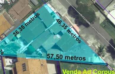Imagem: O terreno possui 945m² de Área e está localizado em Tingui