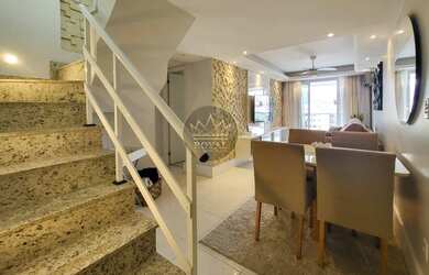 Imagem: O apartamento na cobertura possui 3 Dormitórios, 4 Banheiros