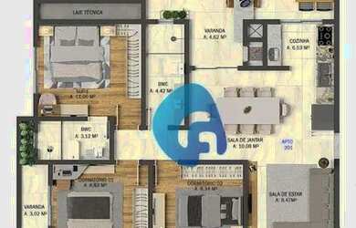 Imagem 10: Apartamento com 3 dormitórios à venda, 80 m² por R$ 470.000,00 - Centro...