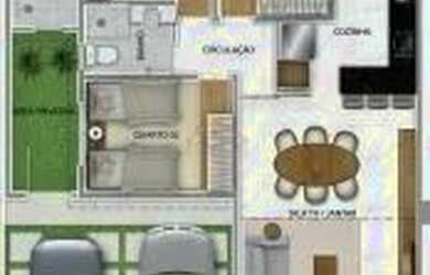 Imagem: A casa possui 4 Dormitórios, 2 Banheiros, 2 Vagas na garagem