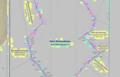 Imagem: A chácara possui 28.335.625m² de Área e está localizado
