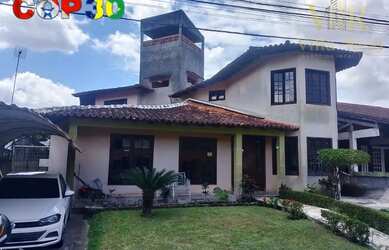 Imagem: A casa em condomínio possui 4 Dormitórios, 5 Banheiros, 1