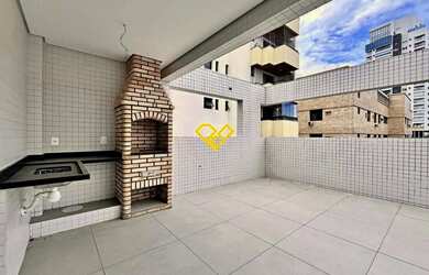 Imagem: O apartamento na cobertura possui 3 Dormitórios, 5 Banheiros