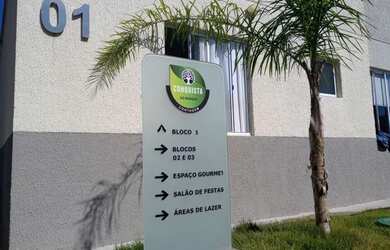 Imagem: O apartamento possui 2 Dormitórios, 1 Banheiro, 1 Vaga na garagem