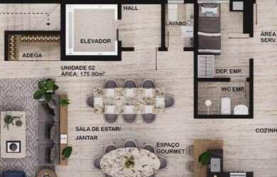 Imagem 3: ORIGAMI - Lançamento no Tirol c/ plantas de 176 a 194m²