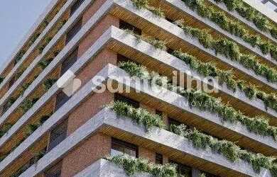 Imagem: O apartamento possui 1 Dormitório, 1 Banheiro, 1 Vaga na garagem