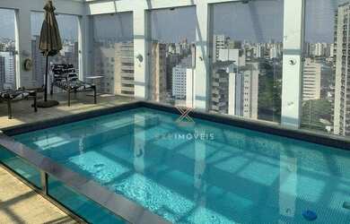 Imagem: O apartamento na cobertura possui 4 Dormitórios, 5 Banheiros