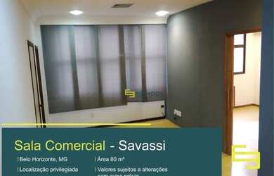 Imagem: Sala para alugar, 80 m² - Savassi - Belo Horizonte/MG