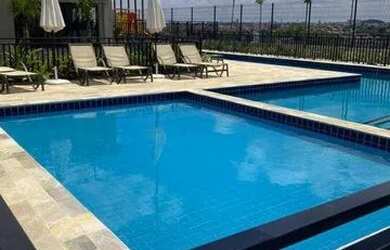 Imagem: O apartamento possui 2 Dormitórios, 1 Banheiro, 1 Vaga na garagem