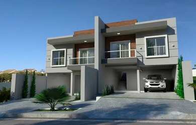 Imagem: A casa possui 3 Dormitórios, 3 Banheiros, 3 Vagas na garagem