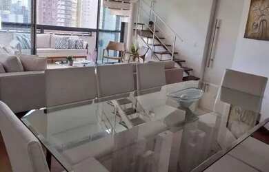 Imagem: O apartamento na cobertura possui 3 Dormitórios, 5 Banheiros