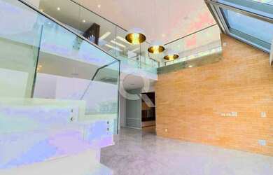 Imagem: O apartamento na cobertura possui 4 Dormitórios, 5 Banheiros