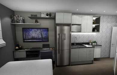 Imagem: O studio possui 1 Dormitório, 1 Banheiro, 20m² de Área, Imóvel