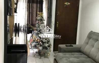 Imagem: O apartamento possui 2 Dormitórios, 1 Banheiro, 1 Vaga na garagem