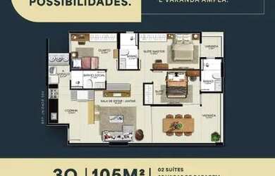 Imagem 6: Apartamento com 3 quartos à venda, 89 m² por R$ 880.000 - Praia de Itaparica - Vila Velha