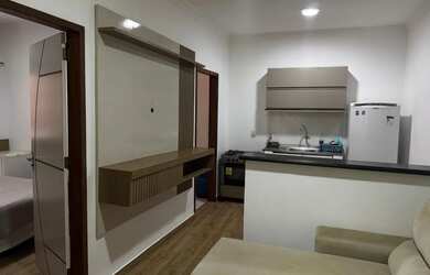 Imagem: O studio possui 1 Dormitório, 1 Banheiro, 1 Vaga na garagem