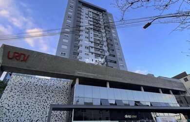 Imagem: O apartamento possui 1 Dormitório, 1 Banheiro, 1 Vaga na garagem