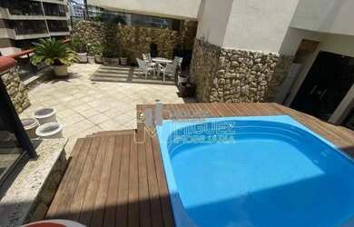 Imagem: O apartamento na cobertura possui 4 Dormitórios, 5 Banheiros