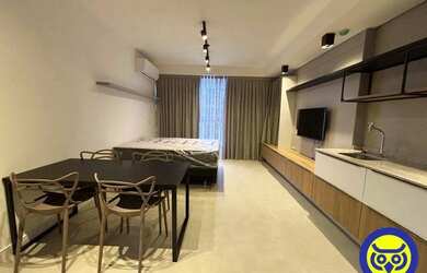 Imagem: O apartamento possui 1 Dormitório, 1 Banheiro, 36m² de Área