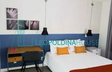 Imagem: O apartamento possui 1 Dormitório, 1 Banheiro, 1 Vaga na garagem