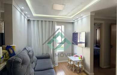 Imagem: O apartamento possui 2 Dormitórios, 1 Banheiro, 1 Vaga na garagem