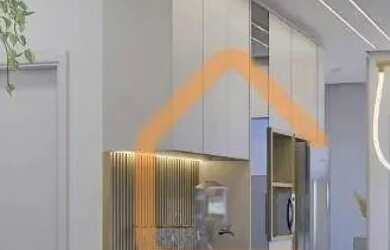 Imagem: O apartamento possui 2 Dormitórios, 1 Banheiro, 1 Vaga na garagem