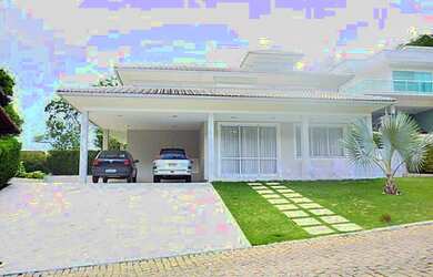 Imagem: A casa em condomínio possui 4 Dormitórios, 3 Banheiros, 4