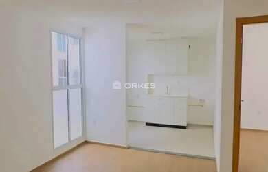 Imagem: O apartamento possui 2 Dormitórios, 1 Banheiro, 1 Vaga na garagem