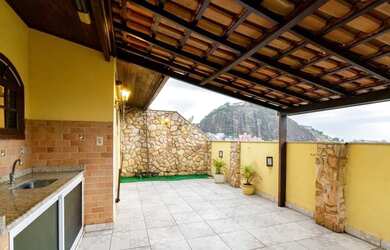 Imagem: O apartamento na cobertura possui 4 Dormitórios, 3 Banheiros