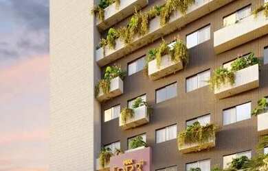 Imagem: O apartamento possui 1 Dormitório, 1 Banheiro, 1 Vaga na garagem