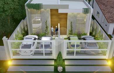 Imagem: A casa possui 3 Dormitórios, 3 Banheiros, 2 Vagas na garagem