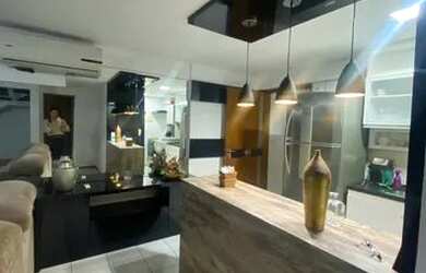 Imagem: O apartamento na cobertura possui 1 Dormitório, 2 Banheiros