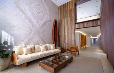 Imagem: O apartamento na cobertura possui 4 Dormitórios, 5 Banheiros