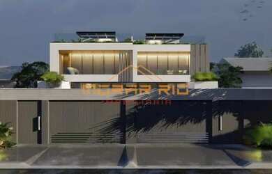 Imagem: A casa em condomínio possui 5 Dormitórios, 5 Banheiros, 2