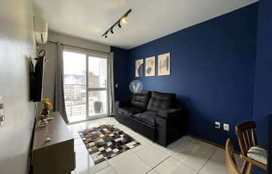 Imagem 3: Apartamento central à venda, de 1 dormitório, sacada localizado no Res....