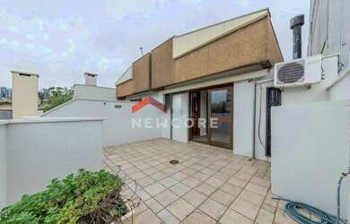 Imagem: O apartamento na cobertura possui 2 Dormitórios, 3 Banheiros