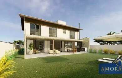 Imagem: A casa em condomínio possui 4 Dormitórios, 5 Banheiros, 2