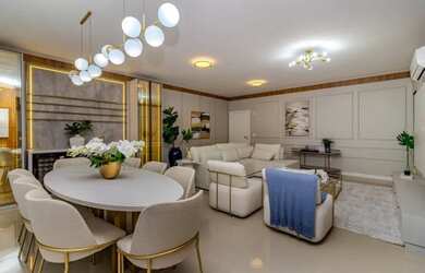 Imagem 3: SUPER LUXO, MOBILIADO, DECORADO E EQUIPADO PRA VC... 3 dorm (1 suíte + 2 demis) 3 bwc e 2