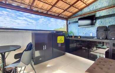 Imagem: O apartamento na cobertura possui 2 Dormitórios, 2 Banheiros