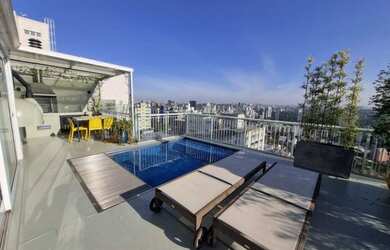 Imagem: O apartamento na cobertura possui 3 Dormitórios, 4 Banheiros