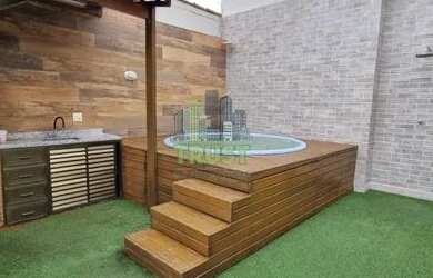 Imagem: O apartamento na cobertura possui 3 Dormitórios, 3 Banheiros