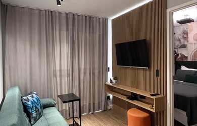 Imagem: O apartamento possui 1 Dormitório, 1 Banheiro, 28m² de Área