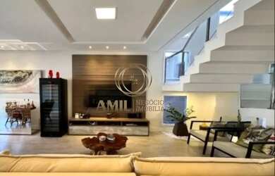 Imagem: A casa em condomínio possui 5 Dormitórios, 5 Banheiros, 4